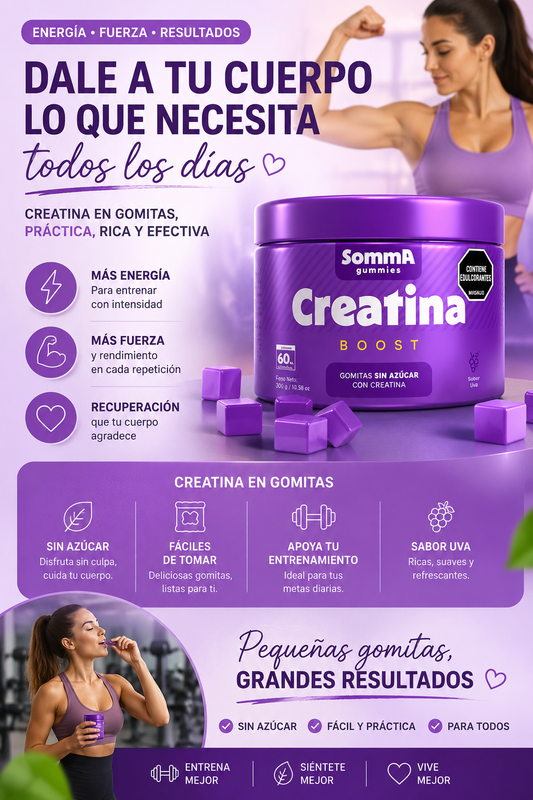 GOMITAS DE CREATINA - SABOR UVA