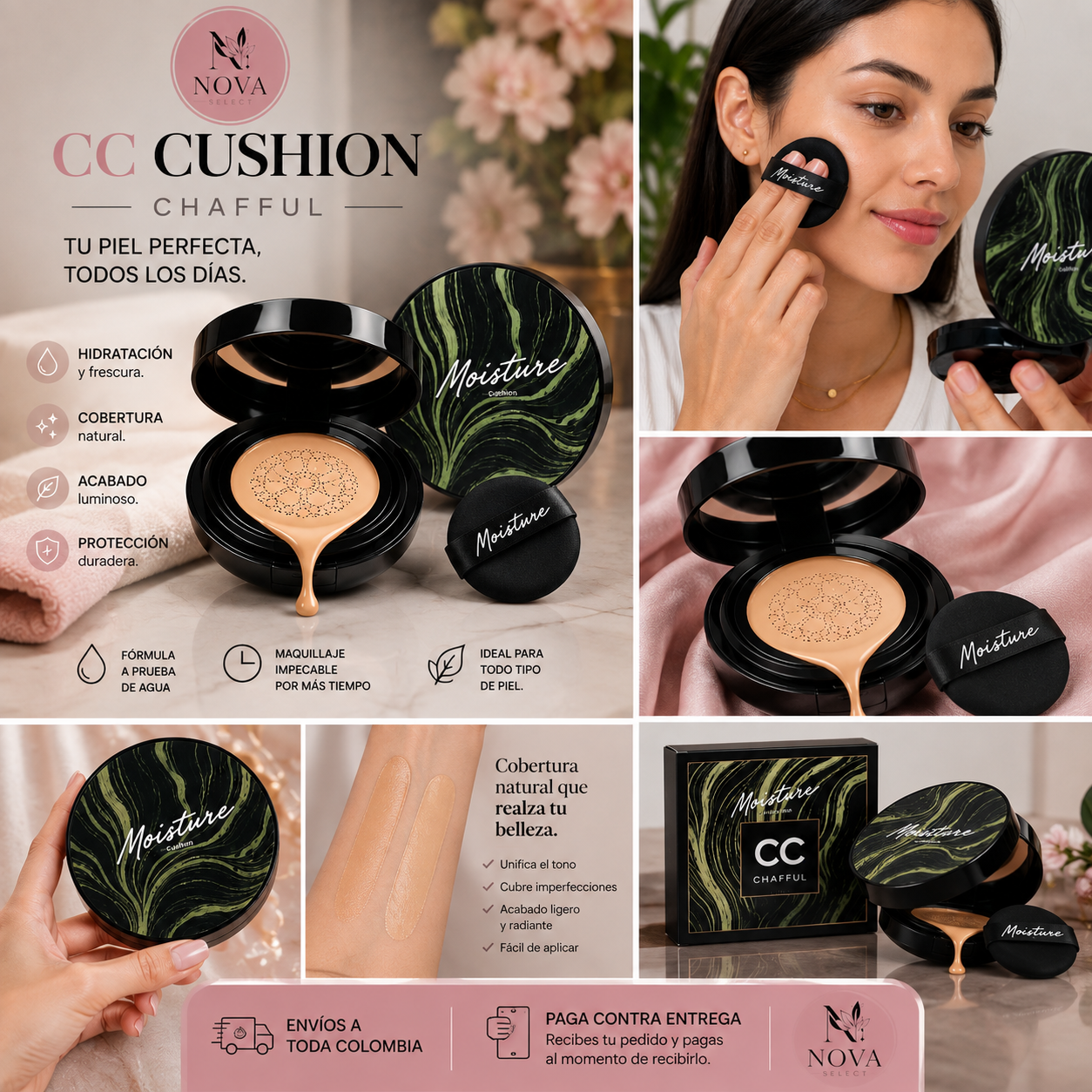 BASE DE MAQUILLAJE CC Cushion CHAFFUL