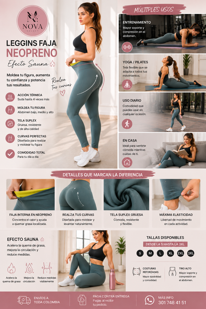 BIKER FAJA EN NEOPRENO - EFECTO MOLDEADOR