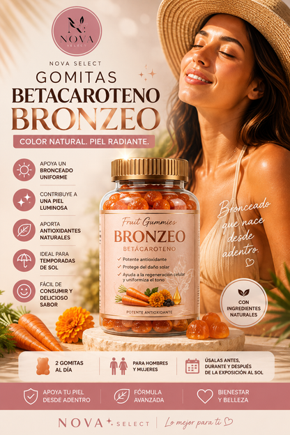 GOMITAS PARA BRONZEO DE BETACAROTENOS
