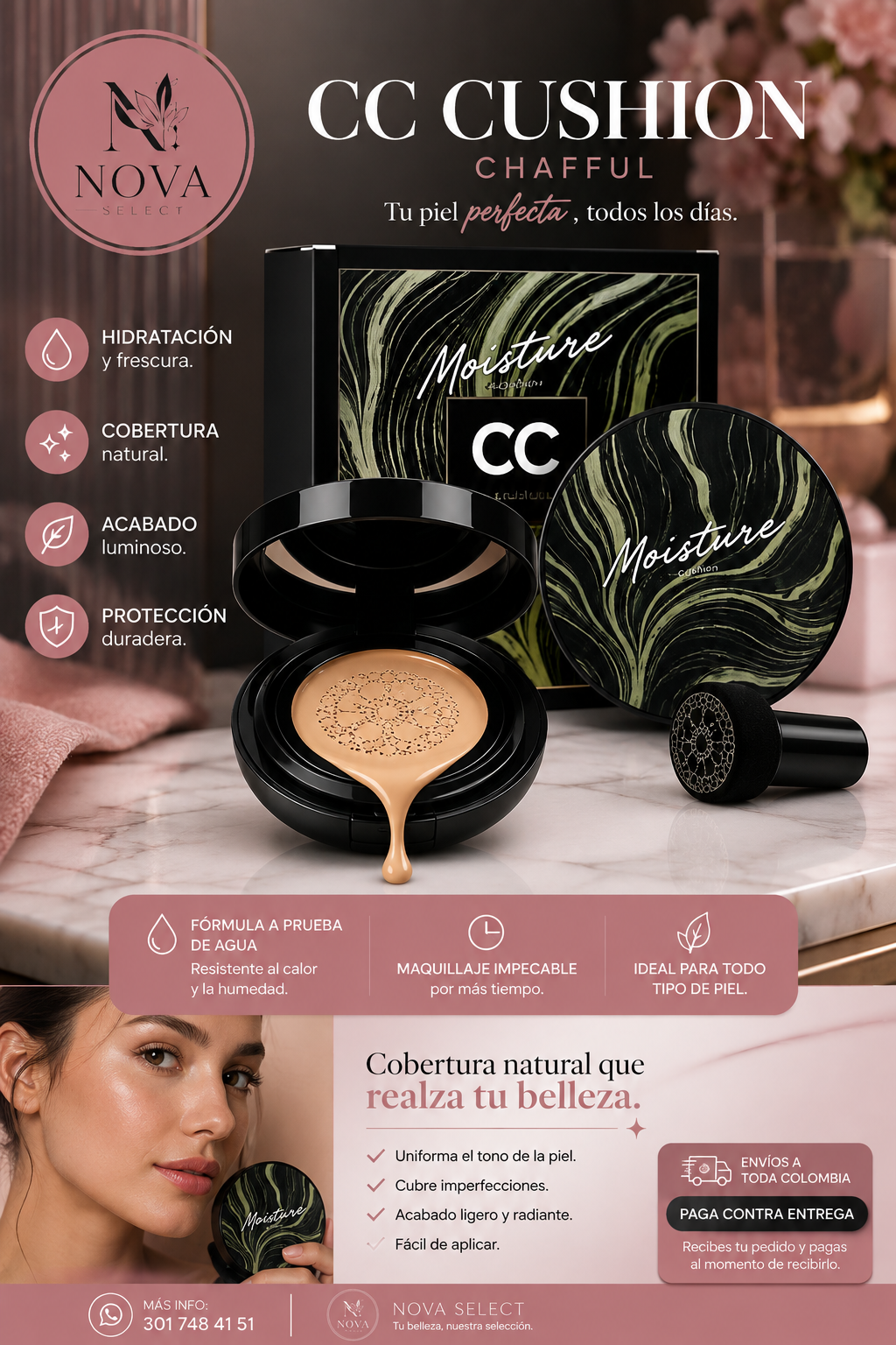 BASE DE MAQUILLAJE CC Cushion CHAFFUL