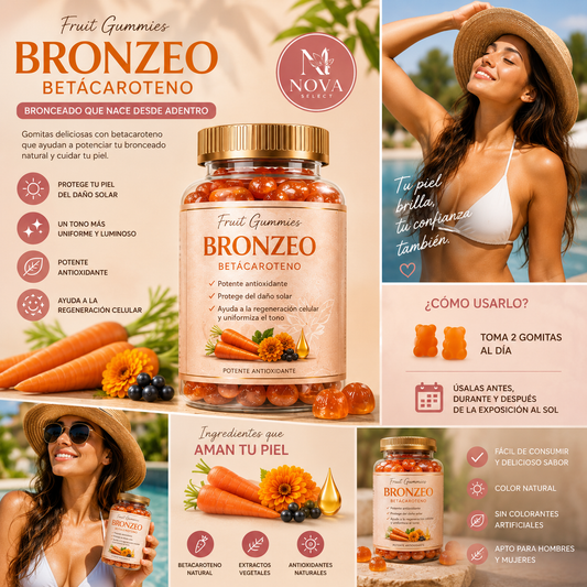 GOMITAS PARA BRONZEO DE BETACAROTENOS