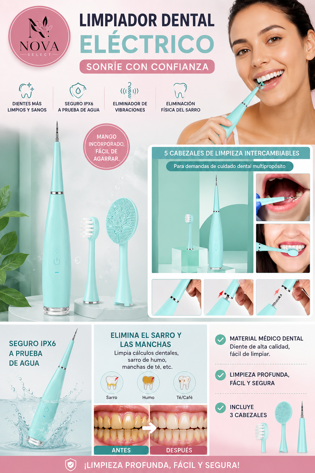 CEPILLO DENTAL LIMPIADOR - REMOVEDOR DE SARRO