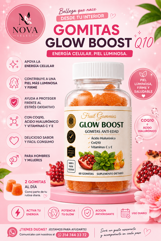GOMITAS GLOW BOOST Q10 - ENERGÍA Y GLOW