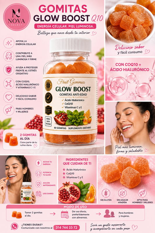 GOMITAS GLOW BOOST Q10 - ENERGÍA Y GLOW