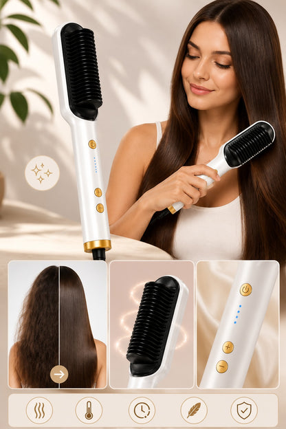 Cepillo Alisador Iónico Para Cabello