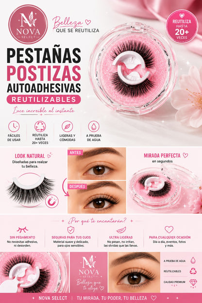 Pestañas Postizas Autoadhesivas Reutilizables | Nova Select
