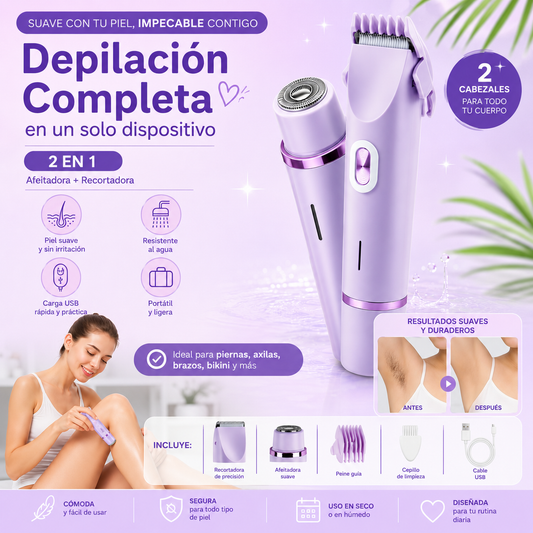 Maquina Depiladora 2 en 1 Corp
